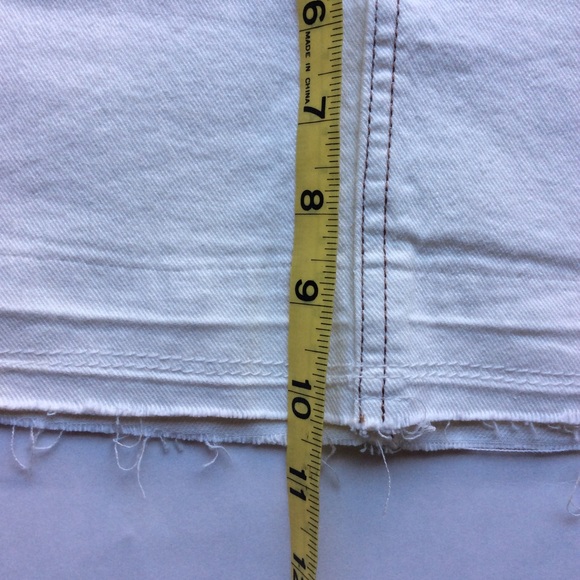 Mossimo Supply Co. Women’s Micro Mini Crean Cut off Skirt Grunge Retro Style SzS - Picture 5 of 6